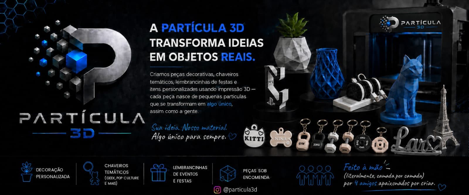 Ideias que viram objetos reais.
